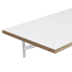 Prateleira com Mão Francesa MDF Branca 30x90cm