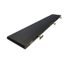 Prateleira com Suporte 150x25cm Madeira Preta Classic Montfácil