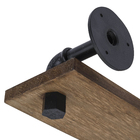 Prateleira com Suporte 45x12cm Madeira Marrom Industrial Montfácil