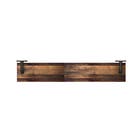 Prateleira com Suporte 60x12cm Metal Marrom Industrial Montfácil