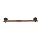 Prateleira com Suporte 60x12cm Metal Marrom Industrial Montfácil