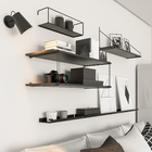 Prateleira com Suporte 80x12cm Metal Preto Box Future Zamar