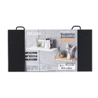 Prateleira Com Suporte Aramado 40x20Cm Preto/Preto