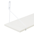 Prateleira Com Suporte Aramado 60x20Cm Branco/Branco
