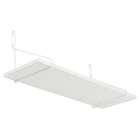 Prateleira Com Suporte Aramado 60x20Cm Branco/Branco