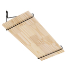 Prateleira Com Suporte Aramado 60x25Cm Pinus/Preto