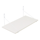 Prateleira Com Suporte Aramado 60x30Cm Branco/Branco