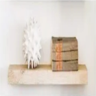 Prateleira Com Suporte Invisível Madeira Maciça 45x20- Natural