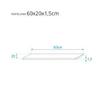 Prateleira Cor Carvalho (madeira) 60 X 20cm Em Mdp Com Suport