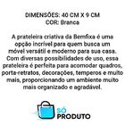 Prateleira Criativa Bemfixa Branca 40x9