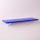 Prateleira Crie Fácil Azul 40 X 25cm Com Suporte Mão Francesa
