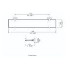 Prateleira Cromada Quadra Perflex