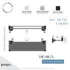 Prateleira De Banheiro Com Proteção Grego Metal 1051AT.PRPL