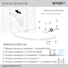 Prateleira De Canto Em Vidro Luxo Slim 513LS Grego Metal