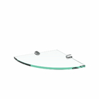 Prateleira De Canto Em Vidro Luxo Slim 513LS Grego Metal