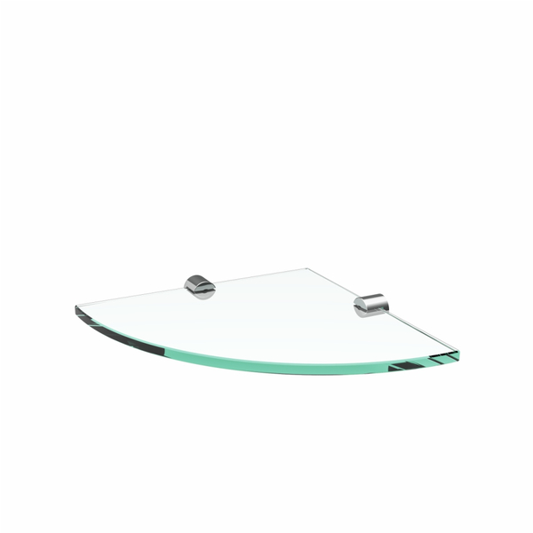 Prateleira De Canto Em Vidro Luxo Slim 513LS Grego Metal