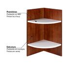 Prateleira De Canto Modular Hinz Em Madeira Maciça/mdf - Caca