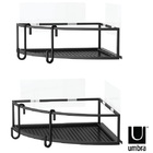 Prateleira De Canto Organizadora Cubiko Preto Umbra 2 Unidades