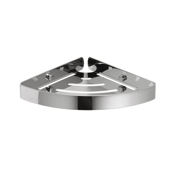 Prateleira De Canto Para Banheiro Porta Cosméticos Aço Inox