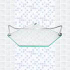 Prateleira De Canto Sextavado Com Proteção Incolor