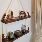 Prateleira De Corda Dupla Madeira Pinus P18