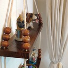 Prateleira De Corda Dupla Madeira Pinus P18