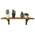 Prateleira De Madeira 60cm Mão Francesa Organização