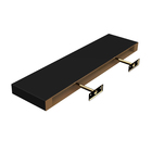 Prateleira de Madeira 60x14x4cm Preto Spaceo