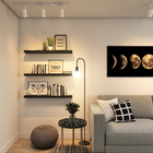 Prateleira de Madeira 90x14x4cm Preto Spaceo