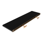 Prateleira de Madeira 90x25cm Preto Spaceo