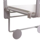 Prateleira De Madeira Com Ganchos Linha Slim Branco