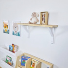 Prateleira De Madeira Com Mão Francesa Chapecó 60cm - Branco