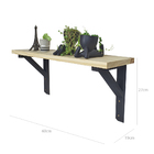 Prateleira De Madeira Com Mão Francesa Chapecó 60cm - Branco