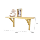 Prateleira De Madeira Com Mão Francesa Chapecó 60cm - Mel