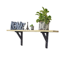 Prateleira De Madeira Com Mão Francesa Chapecó 90cm - Branco