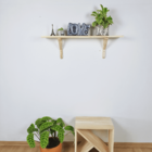 Prateleira De Madeira Com Mão Francesa Chapecó 90cm - Mel