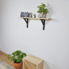 Prateleira De Madeira Com Mão Francesa Chapecó 90cm - Natural