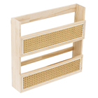 Prateleira De Madeira E Palhinha 2 Andares Oikos