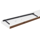 Prateleira de Madeira MDF Branca 115x23,5cm com Suporte Invisível Spaceo