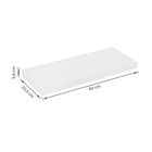 Prateleira de Madeira MDF Branca 60x23,5cm com Suporte Invisível Spaceo
