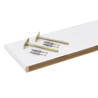 Prateleira de Madeira MDF Branca 90x25cm com Suporte Invisível Classic Montfácil