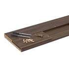 Prateleira de Madeira MDF Nogueira 80x25x11,5cm com Suporte Invisível Montfácil