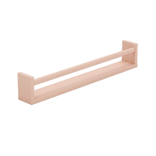 Prateleira de Madeira MDF Rosa 80x10x13,5cm com Suporte Invisível Up Montfácil
