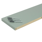 Prateleira de Madeira MDF Verde Floresta 80x25cm com Suporte Invisível Montfácil