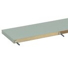 Prateleira de Madeira MDF Verde Floresta 80x25cm com Suporte Invisível Montfácil