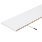 Prateleira de Madeira MDP Branca 120x20cm com Suporte Invisível Criar Zamar