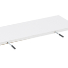 Prateleira de Madeira MDP Branca 60x20cm com Suporte Invisível Criar Zamar