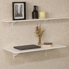 Prateleira de Madeira MDP Branca 90x40cm Decoração Spaceo