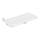 Prateleira de Madeira MDP Branca 90x40cm Decoração Spaceo