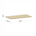 Prateleira de Madeira MDP Carvalho UV 60x30cm Luciane